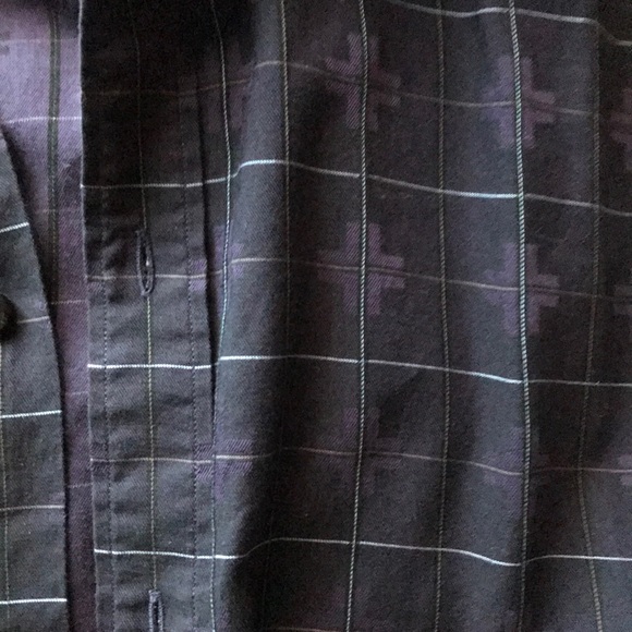 Purple Windowpane Dress Shirt - Picture 3 of 4